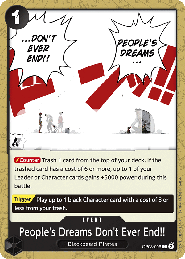 People's Dreams Don't Ever End!! (OP08-096)